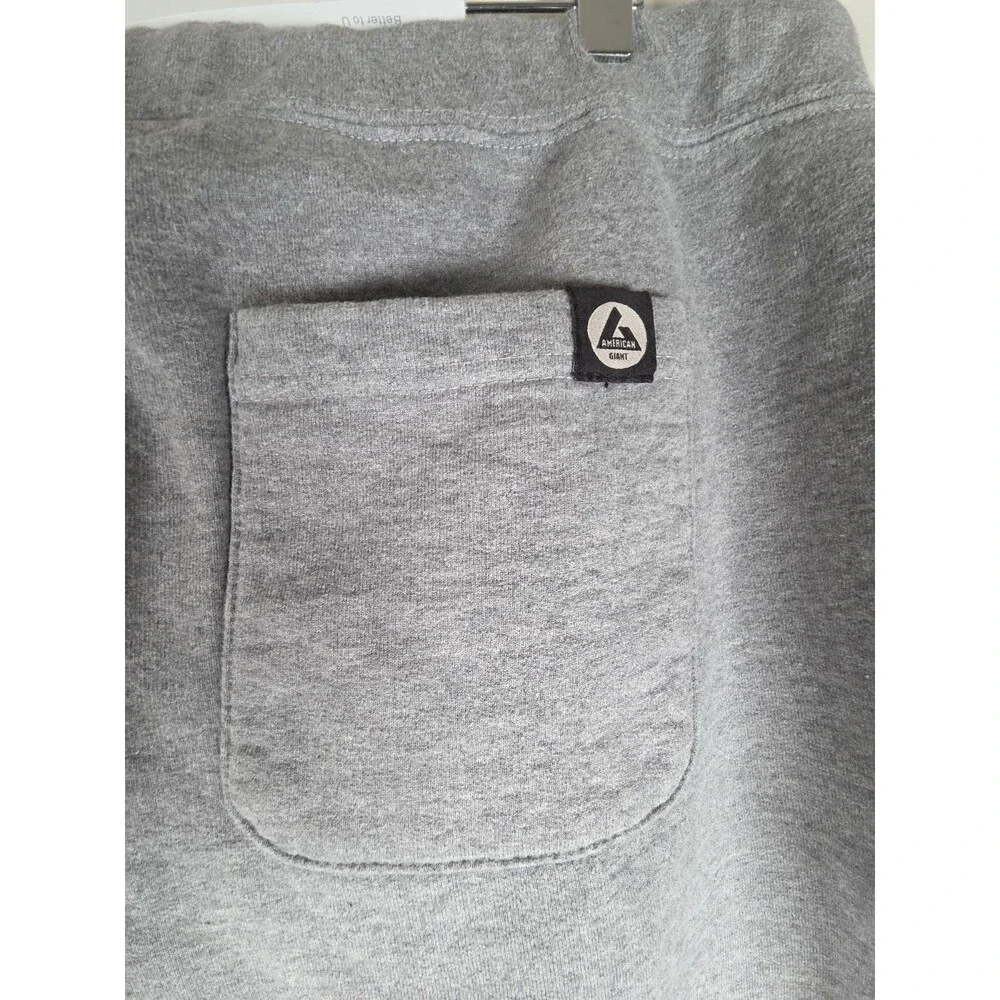 American Giant Sweatpants Mens Large Gray Joggers 100% Cotton USA Made